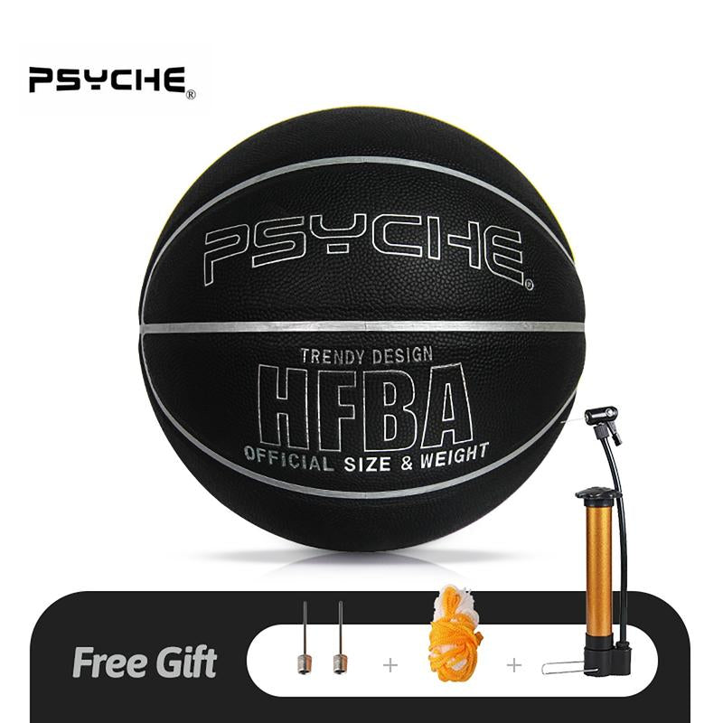 PSYCHE Basketball Leather Size 7 Basketball Original Classic 29.5" Indoor Outdoor Basketball Ball Games