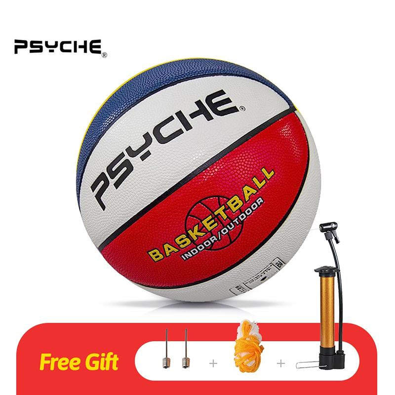 PSYCHE Basketball Leather Size 7 Basketball Original Classic 29.5" Indoor Outdoor Basketball Ball Games