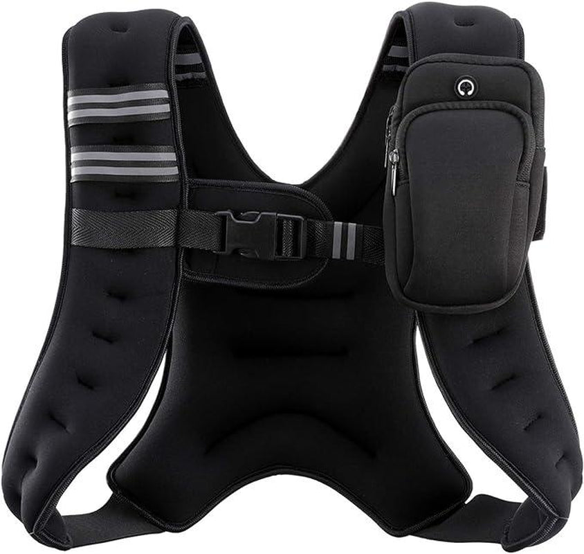 【Fashion Week】Zelus Weighted Vests-Adjustable 6/8/12/16/20/25/30Lb Workout Gear, Fitness Equipment, Gym Outfits with Reflective Stripes for Weight&Strength Training, Walking,Running,Rucking,Jogging|Exercise Motivation,Weighted Vest Benefits, Fallfreshness
