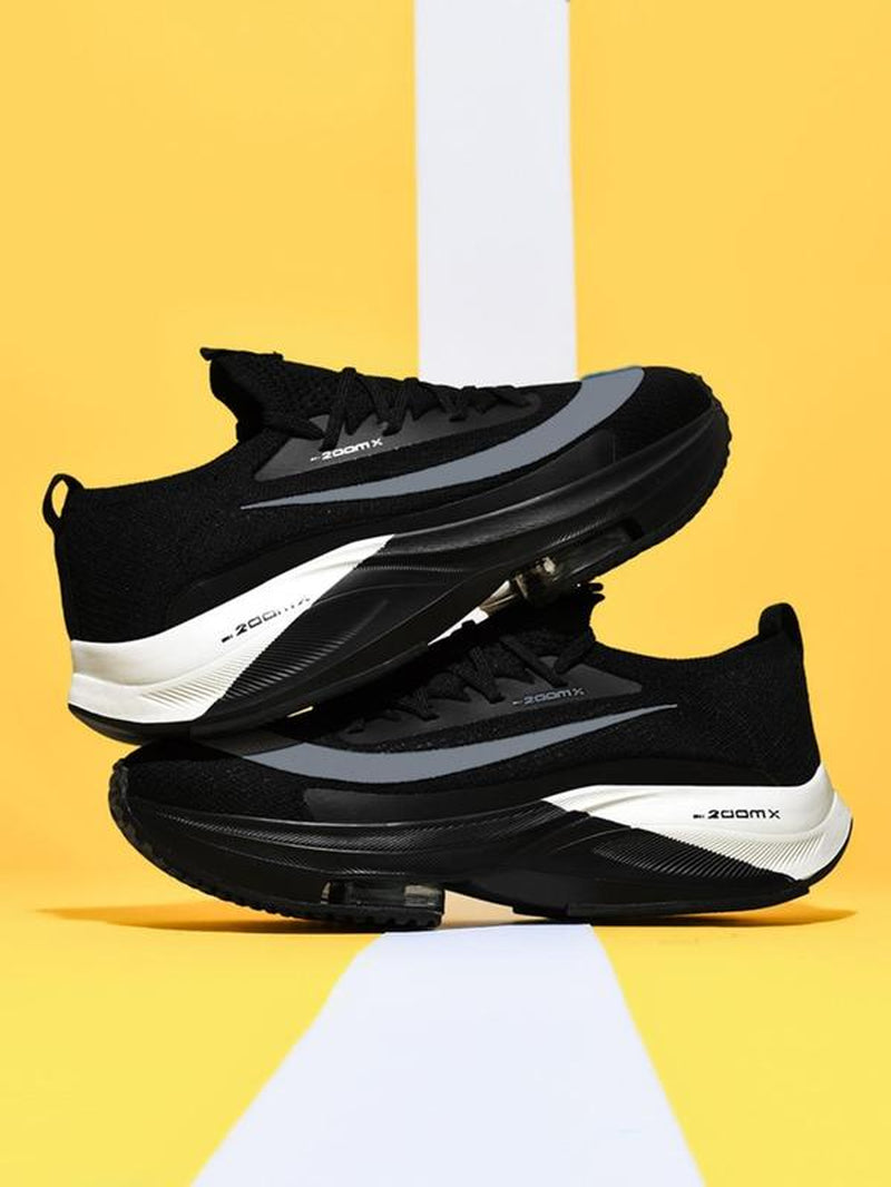 Unisex Letter & Striped Print Running Shoes, Casual Sporty Breathable Comfortable Sneakers, Air Sole Sneakers for Daily Wear, Versatile Athleisure Style, Casual Running Footwear