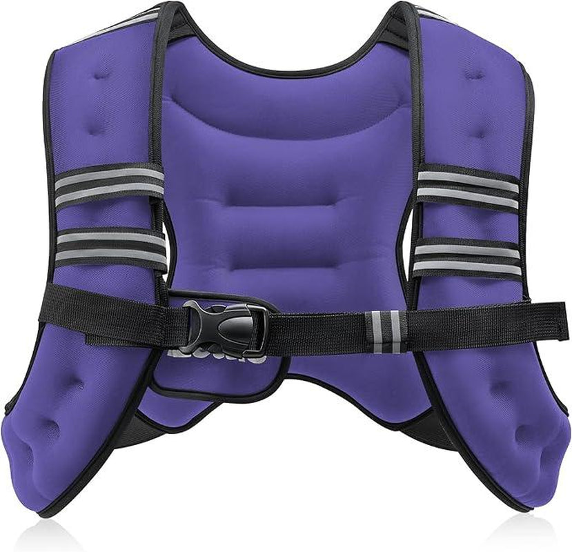 【Fashion Week】Zelus Weighted Vests-Adjustable 6/8/12/16/20/25/30Lb Workout Gear, Fitness Equipment, Gym Outfits with Reflective Stripes for Weight&Strength Training, Walking,Running,Rucking,Jogging|Exercise Motivation,Weighted Vest Benefits, Fallfreshness