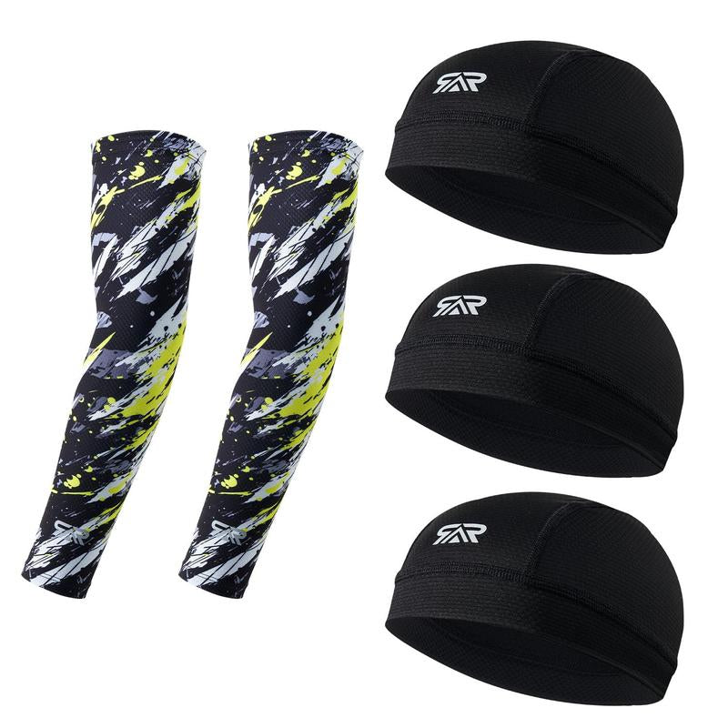 Cycling Baseball Caps, Protection Sports Cycling Cap, Hiking Hat, Breathable Sweat-Absorbent Helmet Liner, Summer Sports Cap for Men & Women, Adjustable Sunscreen Hat, Fitted Hats