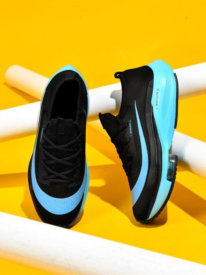 Unisex Letter & Striped Print Running Shoes, Casual Sporty Breathable Comfortable Sneakers, Air Sole Sneakers for Daily Wear, Versatile Athleisure Style, Casual Running Footwear