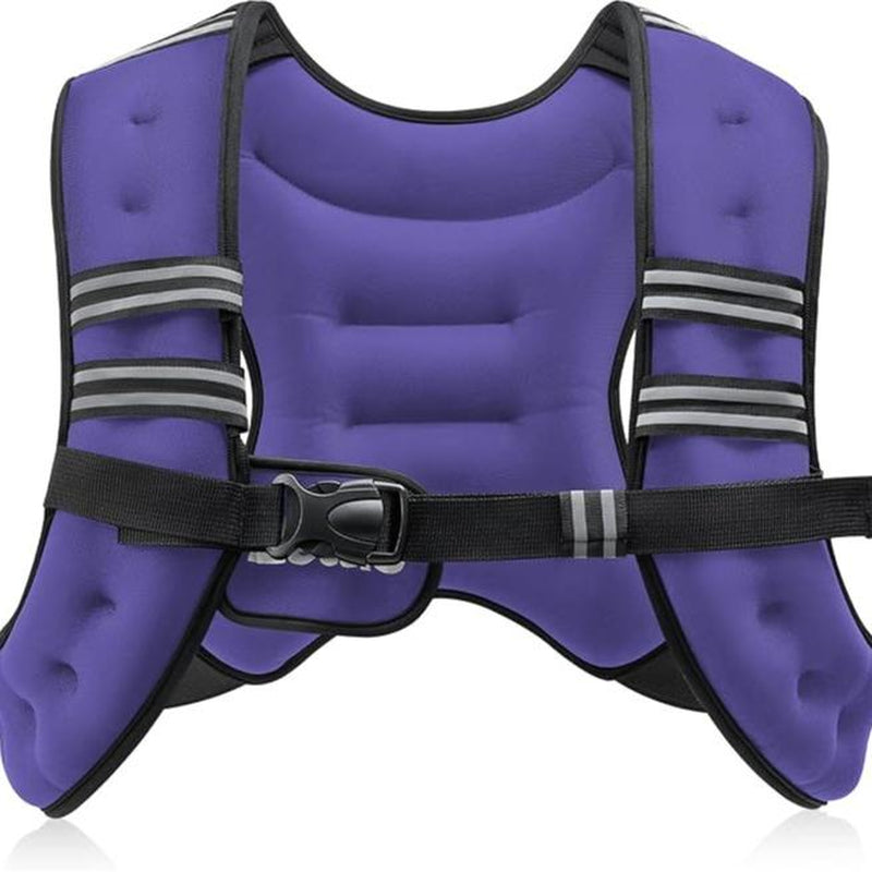 【Fashion Week】Zelus Weighted Vests-Adjustable 6/8/12/16/20/25/30Lb Workout Gear, Fitness Equipment, Gym Outfits with Reflective Stripes for Weight&Strength Training, Walking,Running,Rucking,Jogging|Exercise Motivation,Weighted Vest Benefits, Fallfreshness