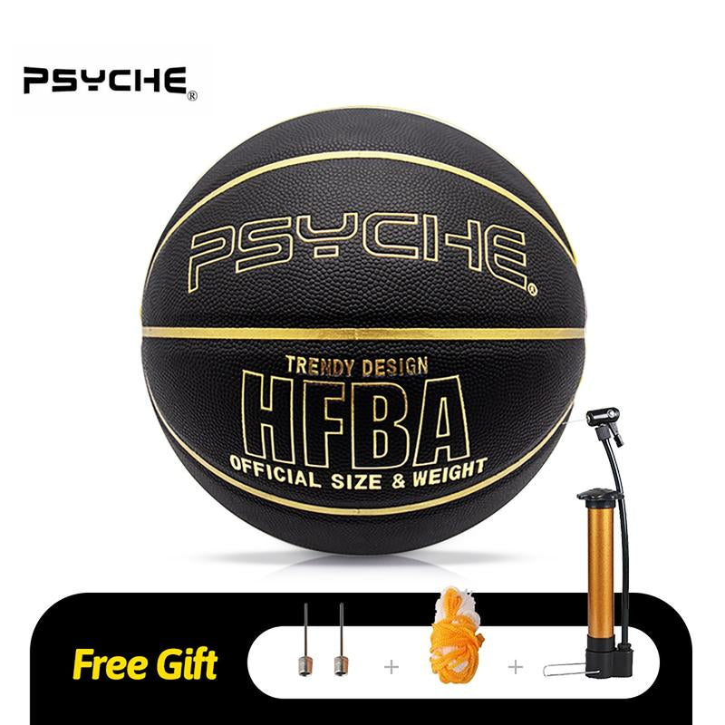 PSYCHE Basketball Leather Size 7 Basketball Original Classic 29.5" Indoor Outdoor Basketball Ball Games