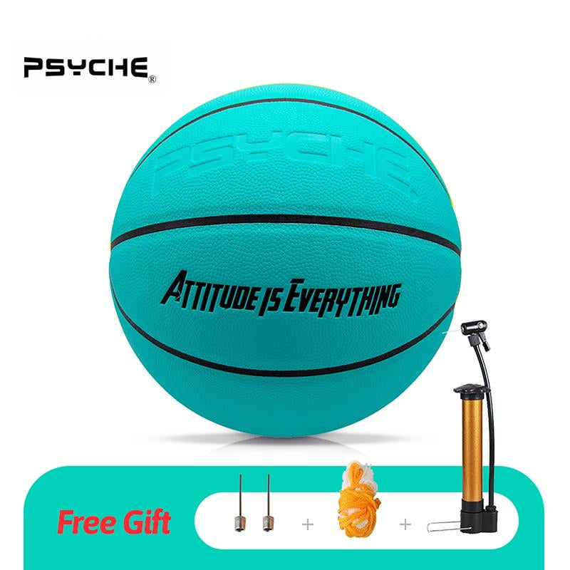 PSYCHE Basketball Leather Size 7 Basketball Original Classic 29.5" Indoor Outdoor Basketball Ball Games