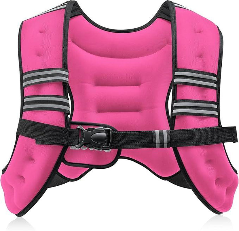 【Fashion Week】Zelus Weighted Vests-Adjustable 6/8/12/16/20/25/30Lb Workout Gear, Fitness Equipment, Gym Outfits with Reflective Stripes for Weight&Strength Training, Walking,Running,Rucking,Jogging|Exercise Motivation,Weighted Vest Benefits, Fallfreshness