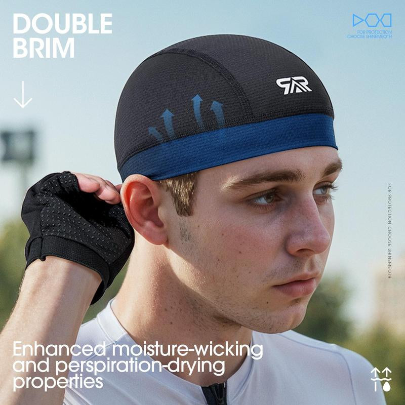 Cycling Baseball Caps, Protection Sports Cycling Cap, Hiking Hat, Breathable Sweat-Absorbent Helmet Liner, Summer Sports Cap for Men & Women, Adjustable Sunscreen Hat, Fitted Hats