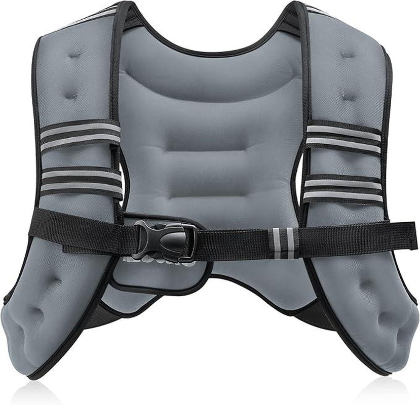 【Fashion Week】Zelus Weighted Vests-Adjustable 6/8/12/16/20/25/30Lb Workout Gear, Fitness Equipment, Gym Outfits with Reflective Stripes for Weight&Strength Training, Walking,Running,Rucking,Jogging|Exercise Motivation,Weighted Vest Benefits, Fallfreshness