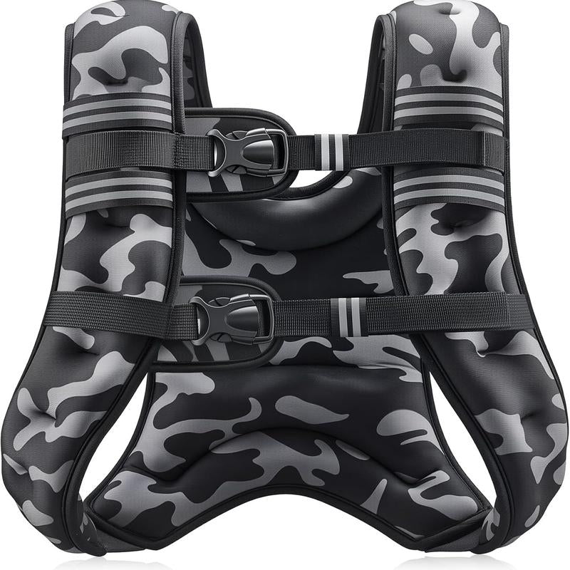 【Fashion Week】Zelus Weighted Vests-Adjustable 6/8/12/16/20/25/30Lb Workout Gear, Fitness Equipment, Gym Outfits with Reflective Stripes for Weight&Strength Training, Walking,Running,Rucking,Jogging|Exercise Motivation,Weighted Vest Benefits, Fallfreshness