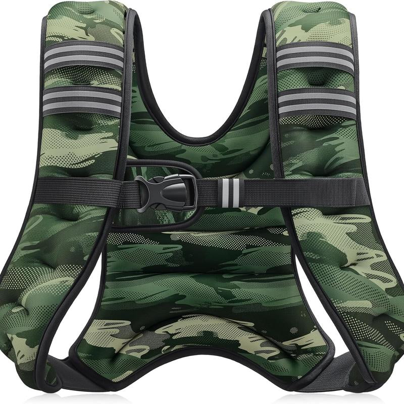 【Fashion Week】Zelus Weighted Vests-Adjustable 6/8/12/16/20/25/30Lb Workout Gear, Fitness Equipment, Gym Outfits with Reflective Stripes for Weight&Strength Training, Walking,Running,Rucking,Jogging|Exercise Motivation,Weighted Vest Benefits, Fallfreshness