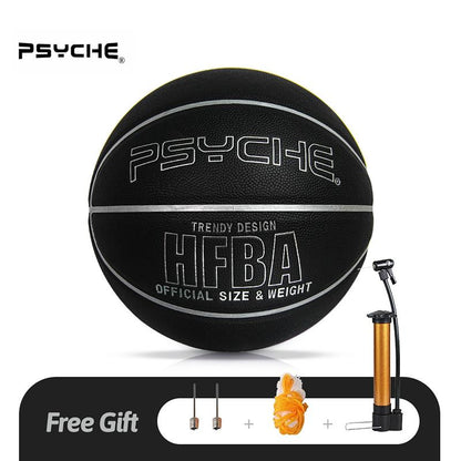 PSYCHE Basketball Leather Size 7 Basketball Original Classic 29.5" Indoor Outdoor Basketball Ball Games