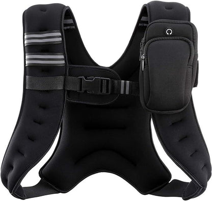 【Fashion Week】Zelus Weighted Vests-Adjustable 6/8/12/16/20/25/30Lb Workout Gear, Fitness Equipment, Gym Outfits with Reflective Stripes for Weight&Strength Training, Walking,Running,Rucking,Jogging|Exercise Motivation,Weighted Vest Benefits, Fallfreshness