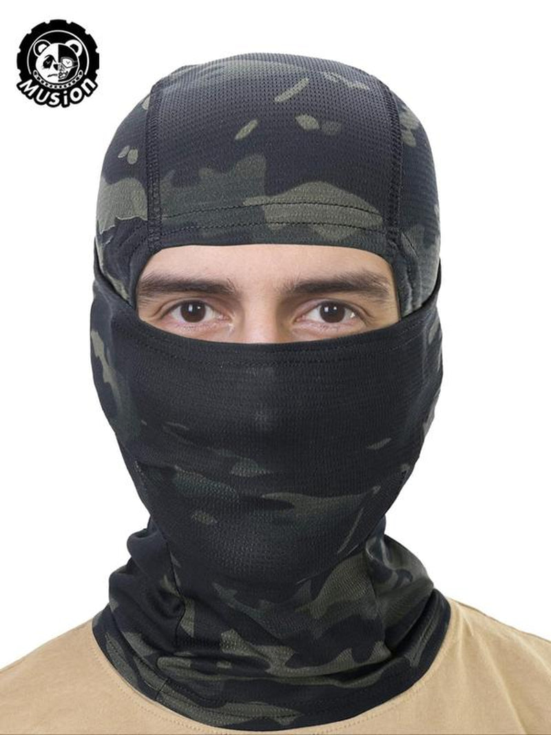 Hollow Out Full Face Mask, Breathable Face Cover, High Elasticity Face Mask for Motorcycle Bicycle, Sports & Outdoor Clothing Accessories, Full Balaclava