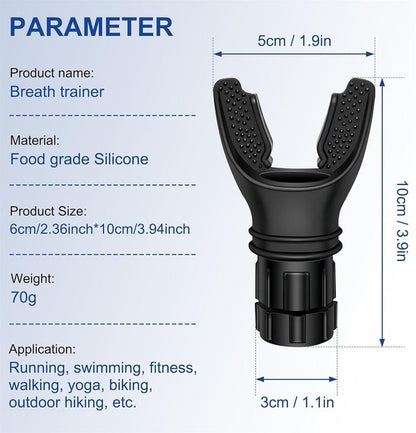 Running Breathing Trainer Device-2 Pack, Lung Breathing Trainer, Breathing Exercise Device, Running Supplies, Mini Breathing Training Equipment, Breathing Trainer for Working Out, Running Trainer for Fitness Training Adjustable Resistance Outdoorfun