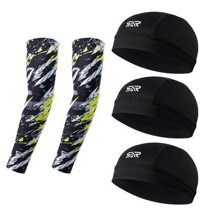 Cycling Baseball Caps, Protection Sports Cycling Cap, Hiking Hat, Breathable Sweat-Absorbent Helmet Liner, Summer Sports Cap for Men & Women, Adjustable Sunscreen Hat, Fitted Hats