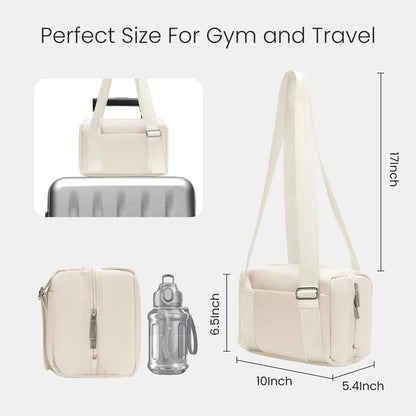 Mini Gym Bag for Women Girls 5.7L Small Gym Tote Bag with Travel Duffle Bag Cute Workout Sport Bags Travel Duffle Lightweight Travel