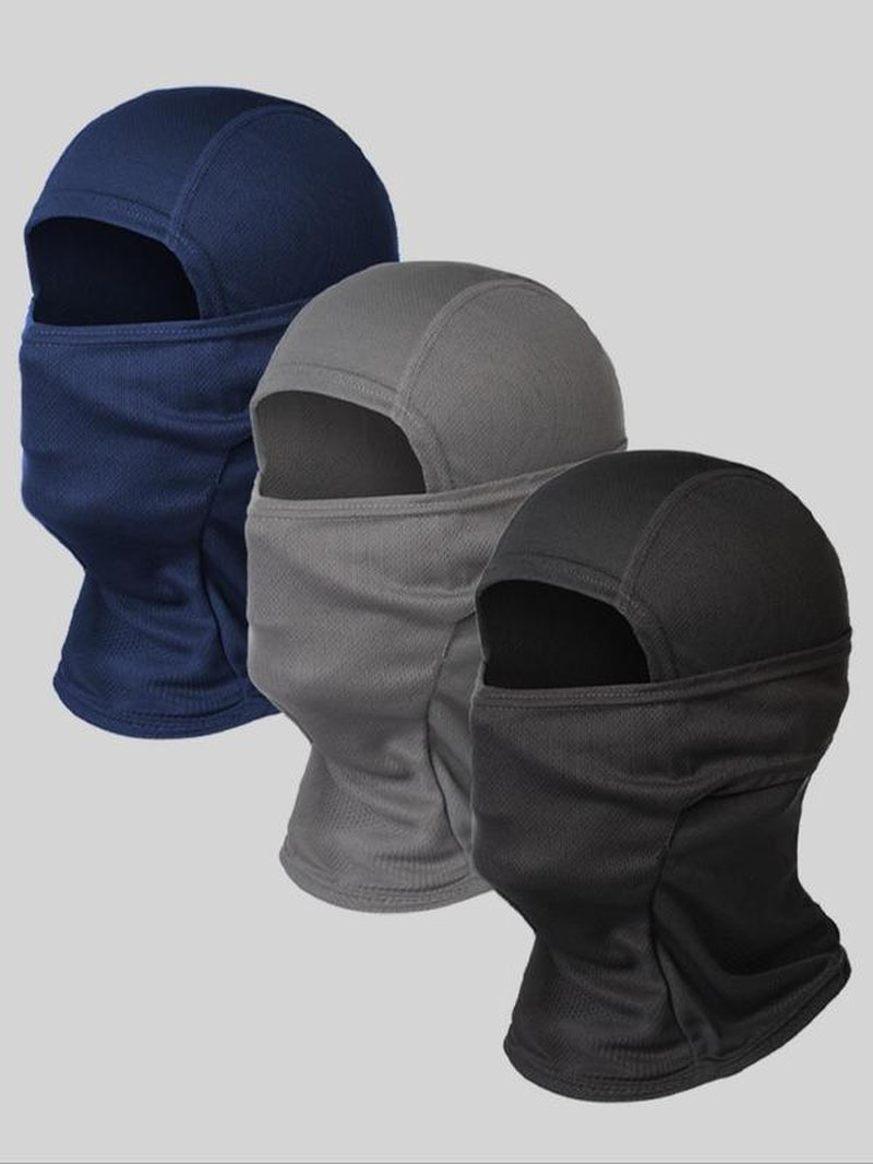 Hollow Out Full Face Mask, Breathable Face Cover, High Elasticity Face Mask for Motorcycle Bicycle, Sports & Outdoor Clothing Accessories, Full Balaclava