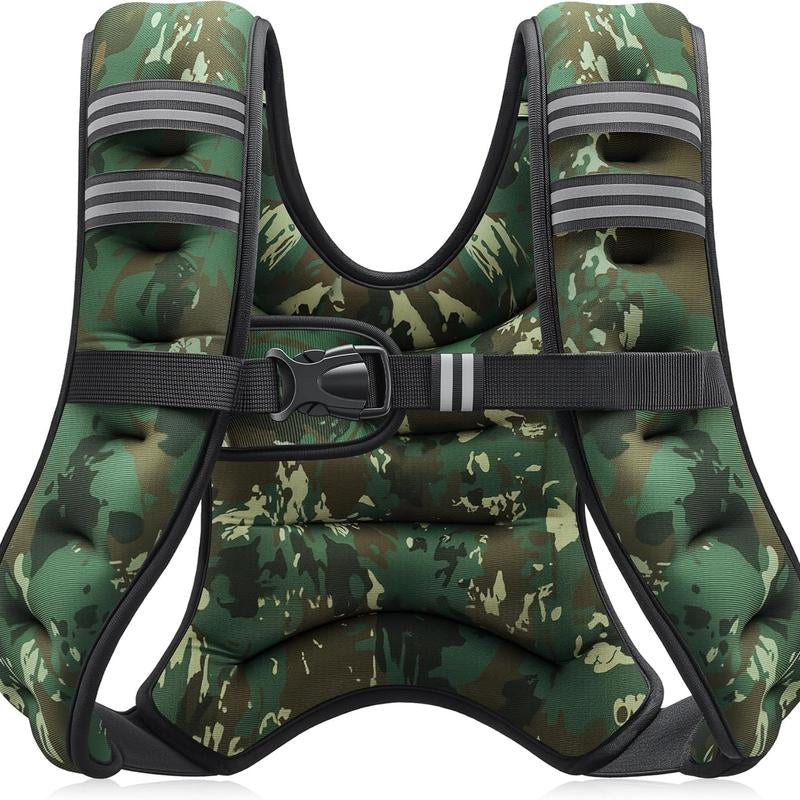 【Fashion Week】Zelus Weighted Vests-Adjustable 6/8/12/16/20/25/30Lb Workout Gear, Fitness Equipment, Gym Outfits with Reflective Stripes for Weight&Strength Training, Walking,Running,Rucking,Jogging|Exercise Motivation,Weighted Vest Benefits, Fallfreshness