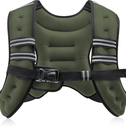 【Fashion Week】Zelus Weighted Vests-Adjustable 6/8/12/16/20/25/30Lb Workout Gear, Fitness Equipment, Gym Outfits with Reflective Stripes for Weight&Strength Training, Walking,Running,Rucking,Jogging|Exercise Motivation,Weighted Vest Benefits, Fallfreshness