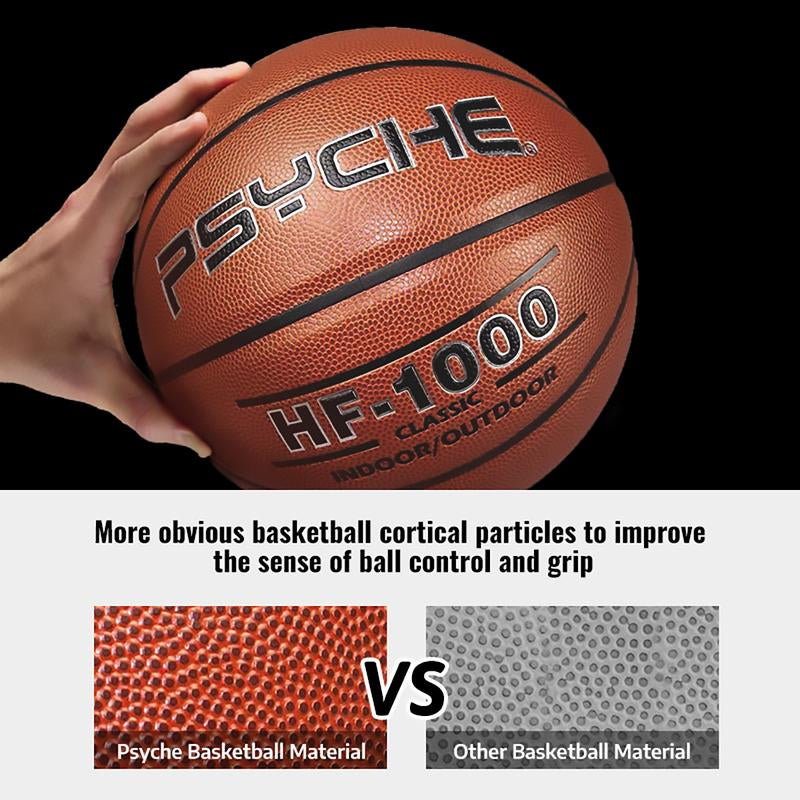 PSYCHE Basketball Leather Size 7 Basketball Original Classic 29.5" Indoor Outdoor Basketball Ball Games