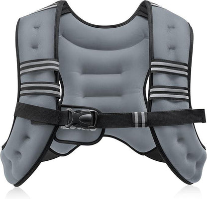 【Fashion Week】Zelus Weighted Vests-Adjustable 6/8/12/16/20/25/30Lb Workout Gear, Fitness Equipment, Gym Outfits with Reflective Stripes for Weight&Strength Training, Walking,Running,Rucking,Jogging|Exercise Motivation,Weighted Vest Benefits, Fallfreshness