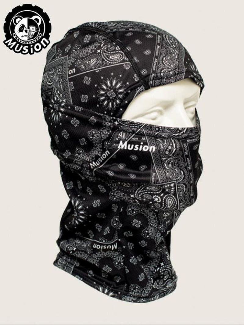 Hollow Out Full Face Mask, Breathable Face Cover, High Elasticity Face Mask for Motorcycle Bicycle, Sports & Outdoor Clothing Accessories, Full Balaclava