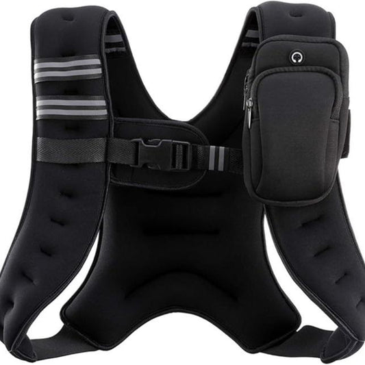 【Fashion Week】Zelus Weighted Vests-Adjustable 6/8/12/16/20/25/30Lb Workout Gear, Fitness Equipment, Gym Outfits with Reflective Stripes for Weight&Strength Training, Walking,Running,Rucking,Jogging|Exercise Motivation,Weighted Vest Benefits, Fallfreshness